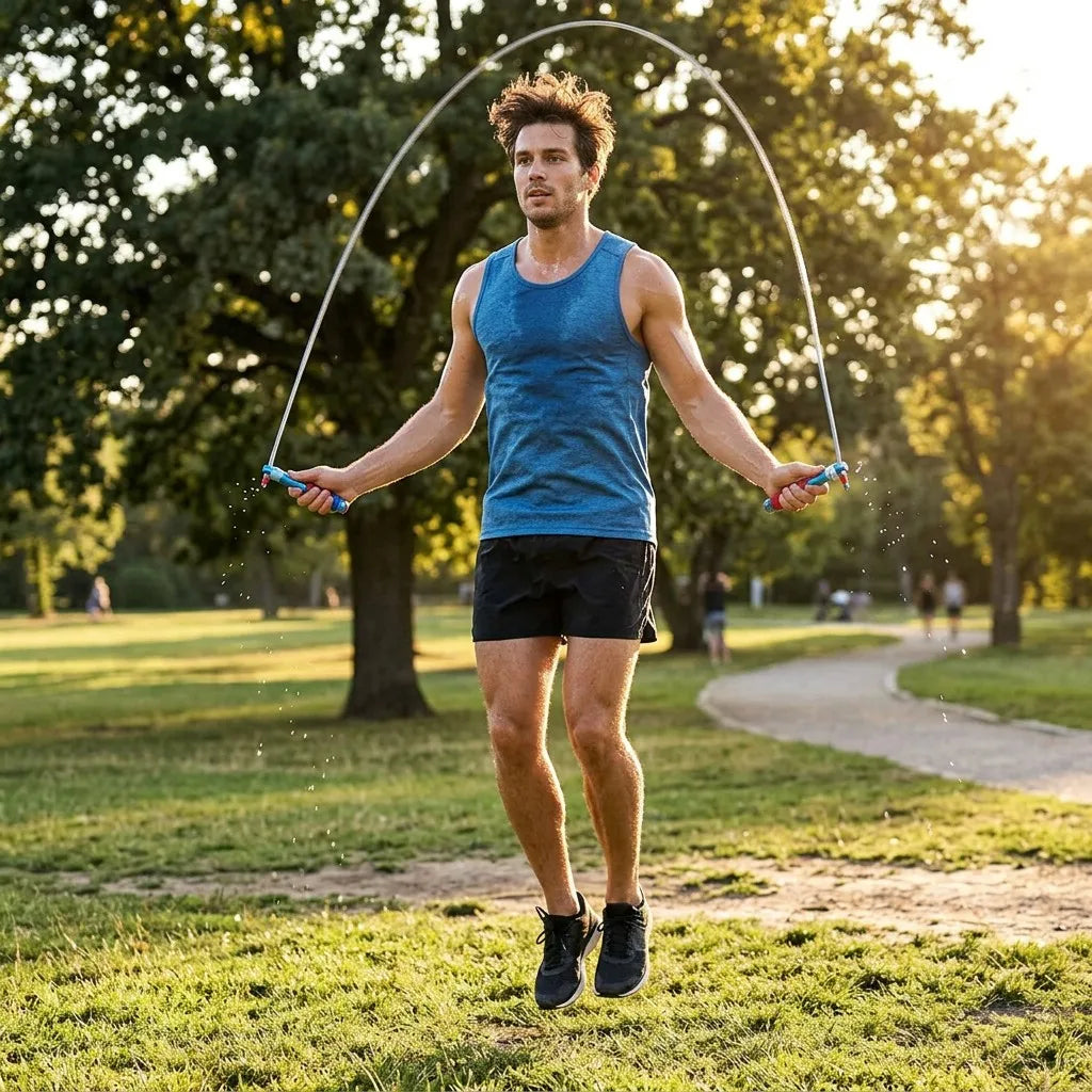 Jump rope action hover