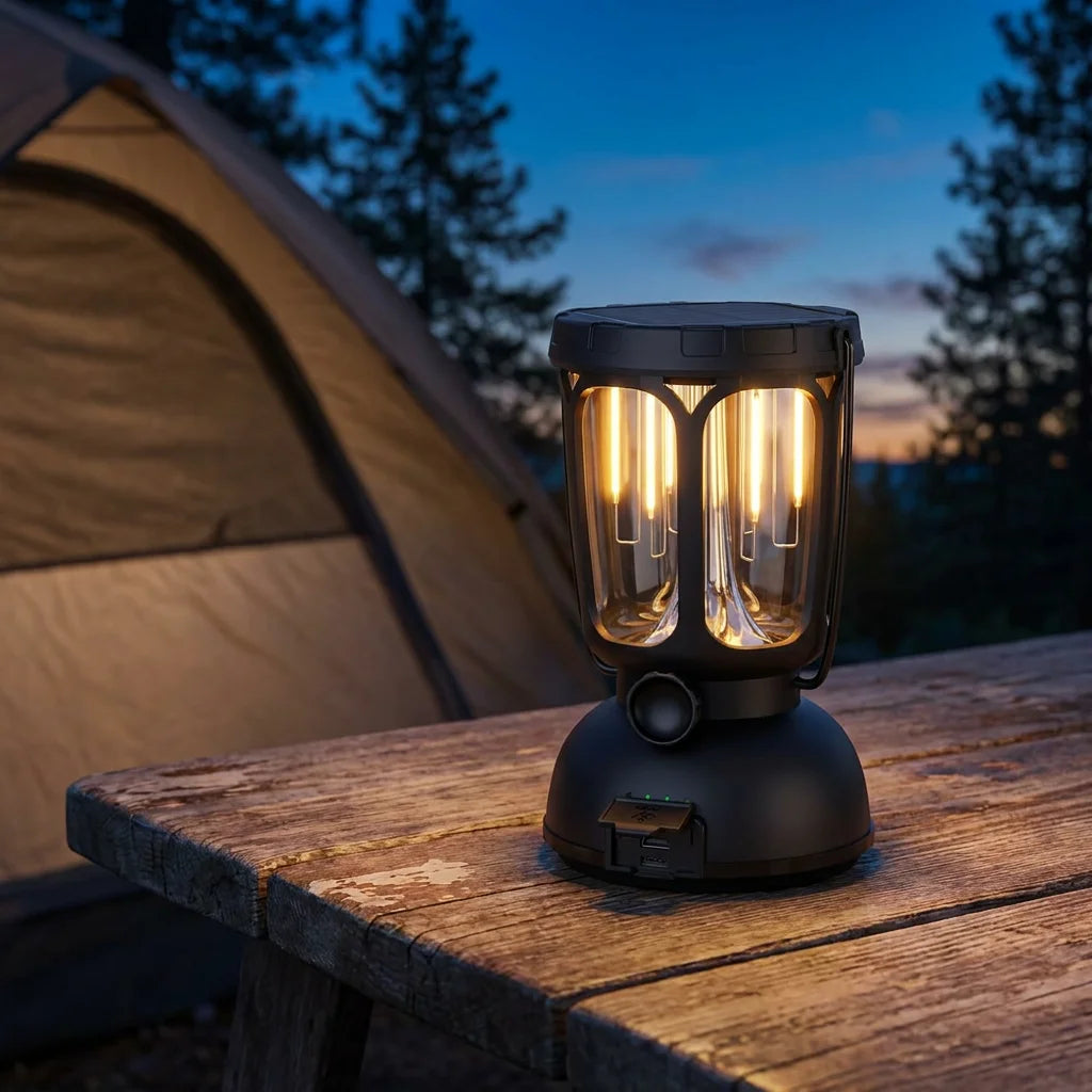 GlowTrail Rechargeable Waterproof LED Lantern outdoor lifestyle product card image generated from supplier reference