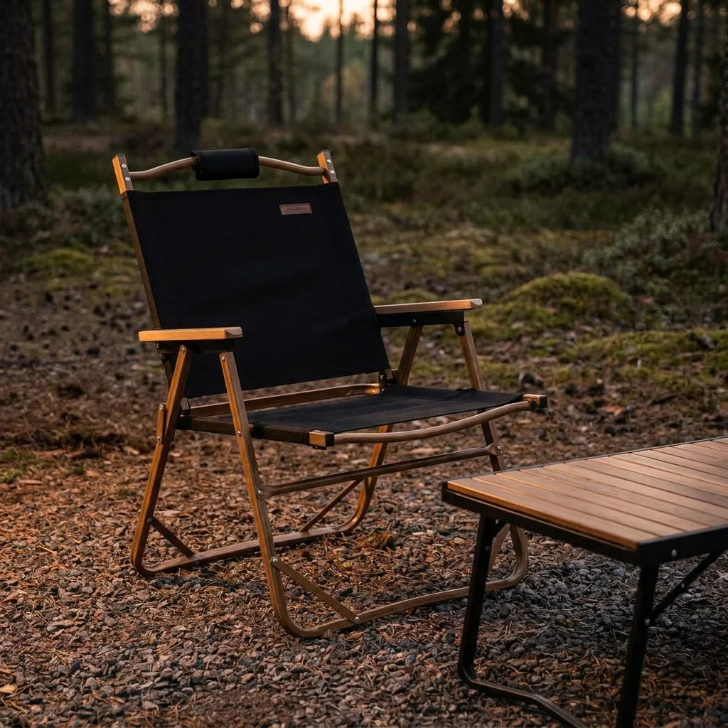 BaseCamp Aluminum Folding Camp Chair outdoor lifestyle product card image generated from supplier reference