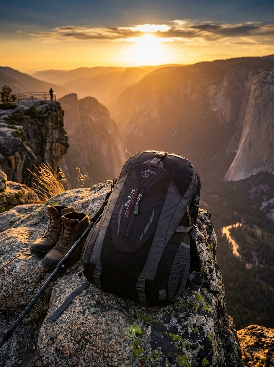 Summit Bound 40L Waterproof Lightweight Hiking Backpack - Scenic Lifestyle Hover Image