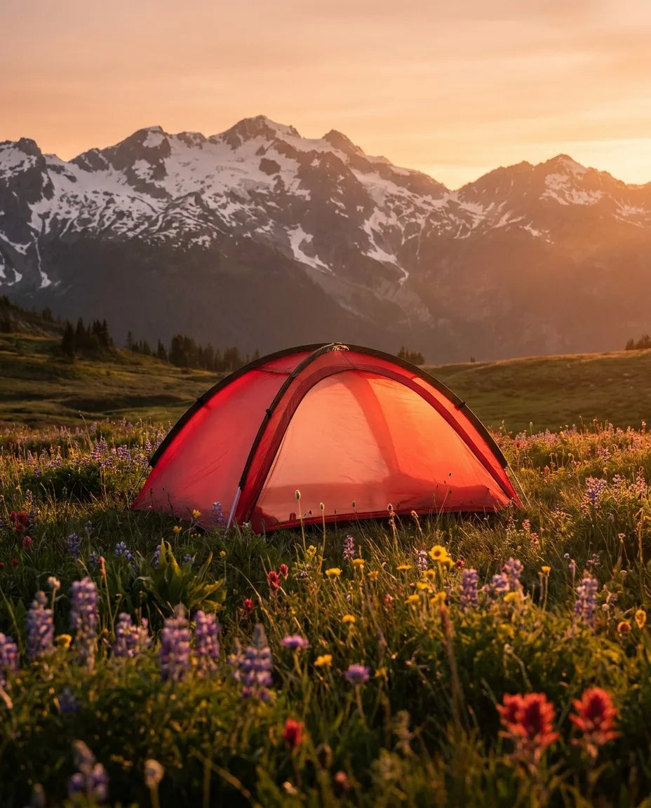 Peak Horizon Ultralight 2P Backpacking Tent - lifestyle in forest