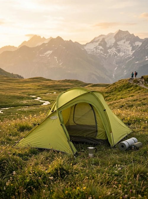 Summit Bound 4-Person Ultralight Waterproof Dome Camping Tent - Scenic Lifestyle Hover Image