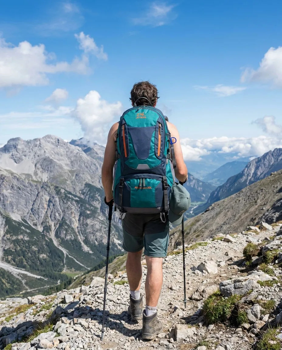 Peak Horizon 50L Waterproof Hiking Backpack - outdoor trail lifestyle
