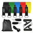 11-Piece Resistance Bands Set with door anchor and ankle straps