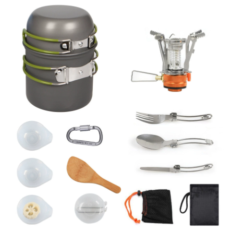 TrailChef™ 10-Piece Camping Cookware Set original supplier details and components