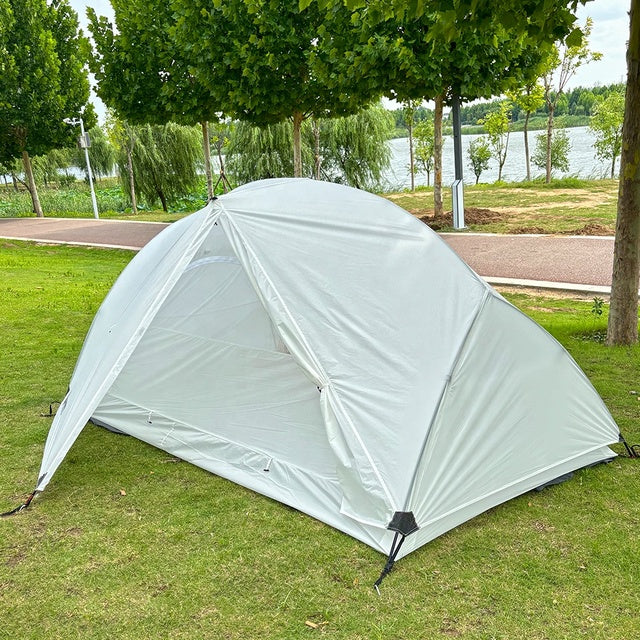 TrailBlazer 2-person camping tent specs and white background product shot