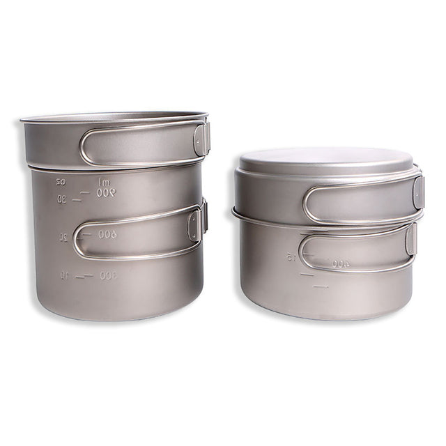 ApexTi Pure Titanium Cookware Set nested items