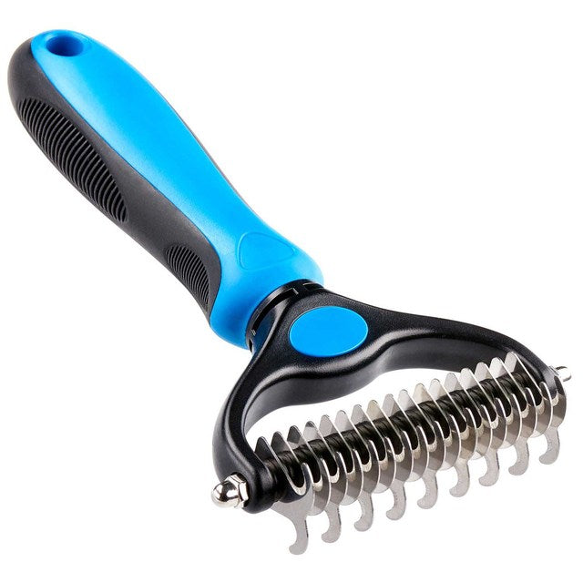 Self-Cleaning Deshedding Brush — 2-in-1 for Dogs & Cats