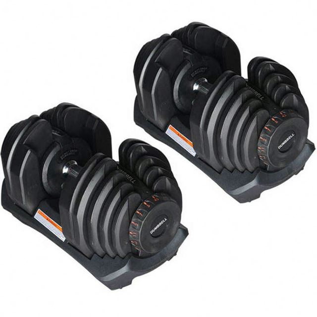 Adjustable dumbbells 5-52.5 lb stainless steel