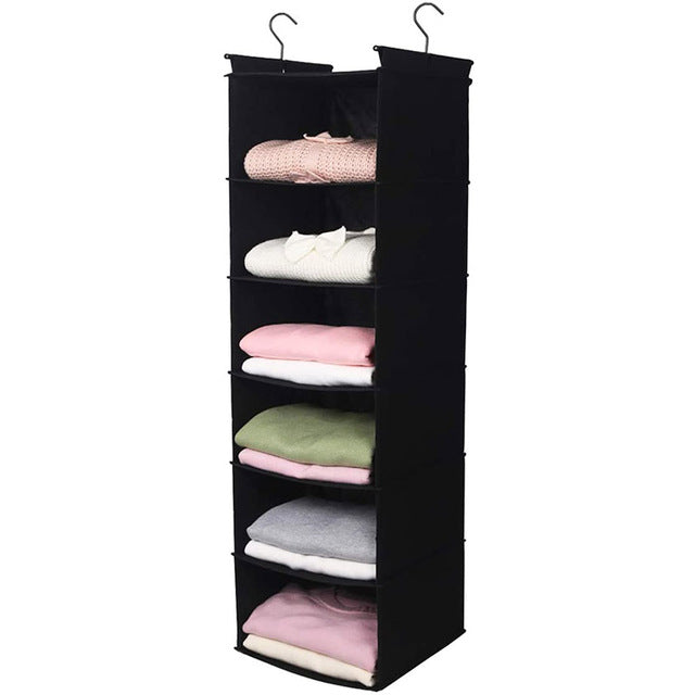 6-Shelf Hanging Closet Organizer