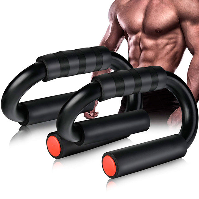 H-shape push-up bars with foam handles
