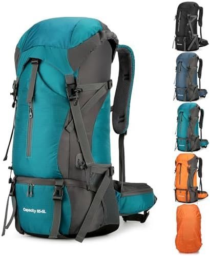 ApexPeak 70L hiking rucksack back and front compartments