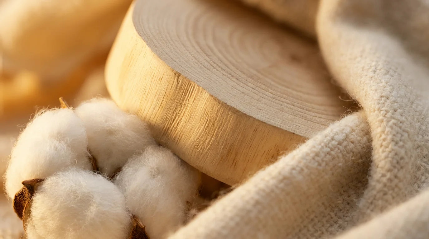Natural fibers and light wood